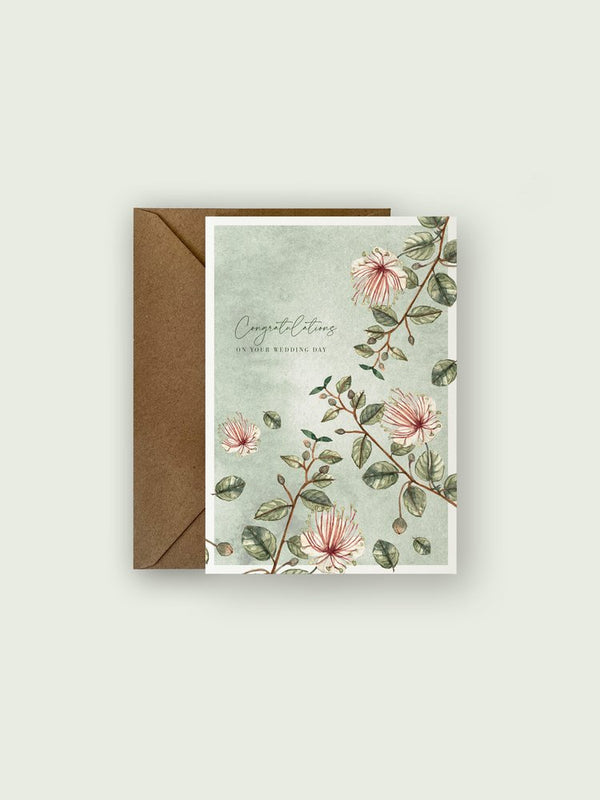 WEDDING CARD | CAPER BLOSSOM english