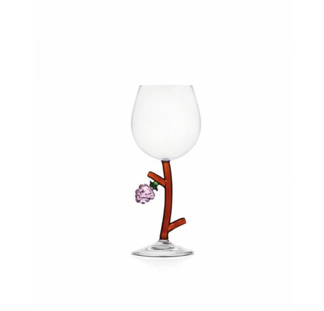 Wine Glass with Raspberry - Botanica Collection