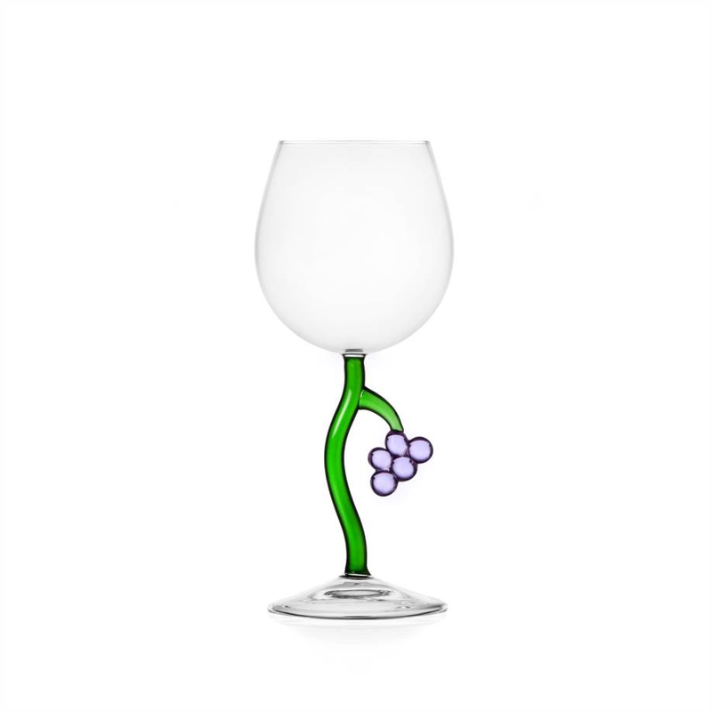 Wine Glass with Grapes - Botanica Collection