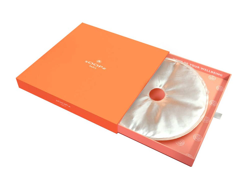 Hot/cold silk face mask