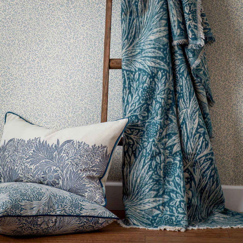 Throw - Marigold Jacquard, Indigo