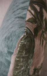 COCHIN  CUSHION 40×55 CM – CELADON (Teal Velvet)