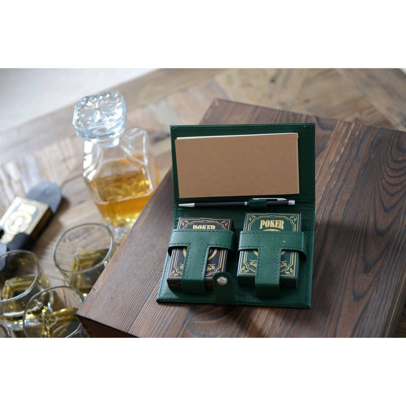 Poker Set with Pen and Notepad