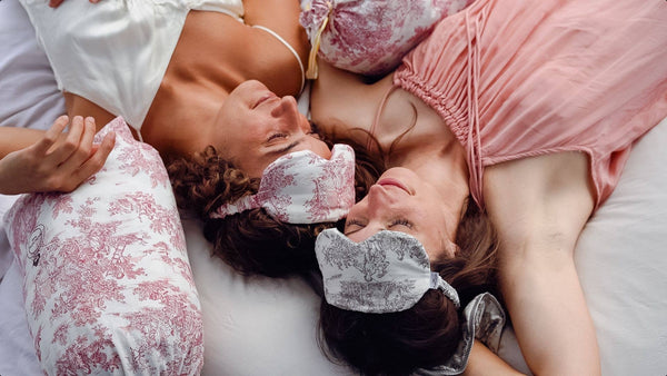 Hot & Cold Eye Mask with Flax/Lavender Seeds - Red