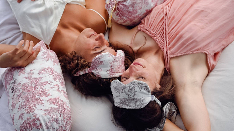 Hot & Cold Eye Mask with Flax/Lavender Seeds - Red