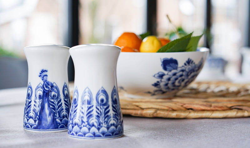 Salt and Pepper Shaker set - Blue Peacock