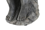 Gray Cement Thinker Sculpture