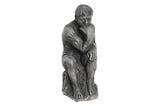 Gray Cement Thinker Sculpture