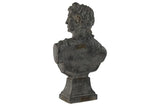 Decorative Bust in Gray Fibreglass