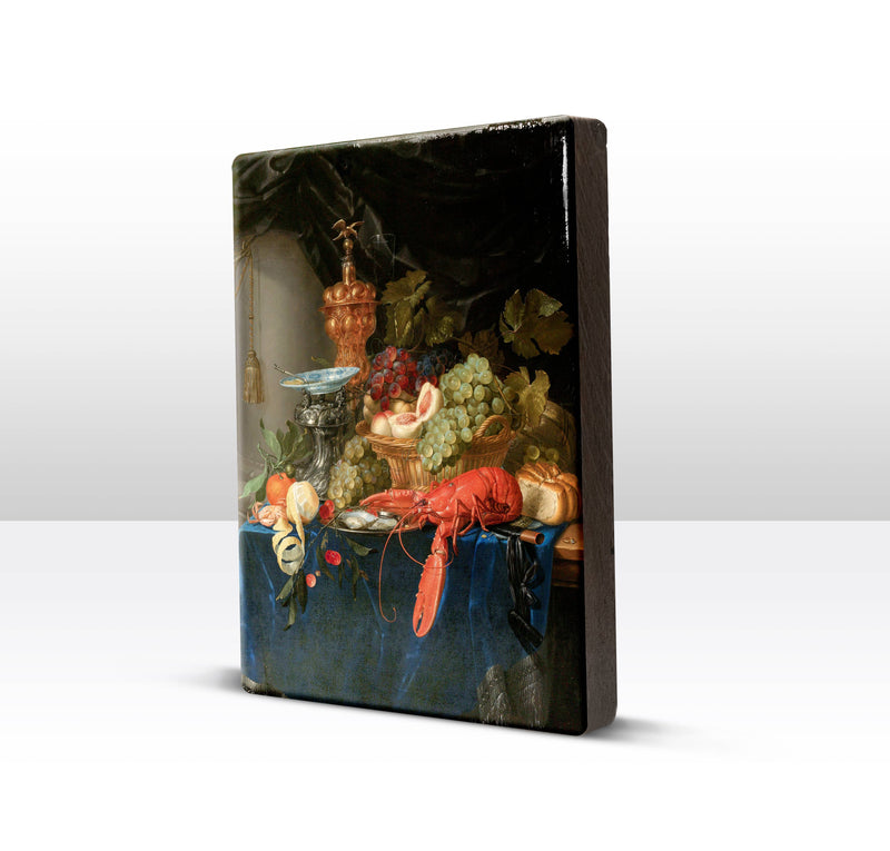 Artwork on wooden support - Still Life with a Gold Cup