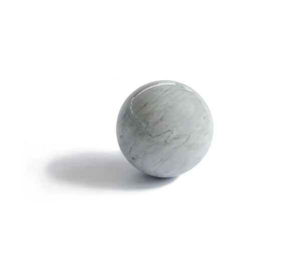 Paperweight; Sphere Shape in Grey Marble (large)