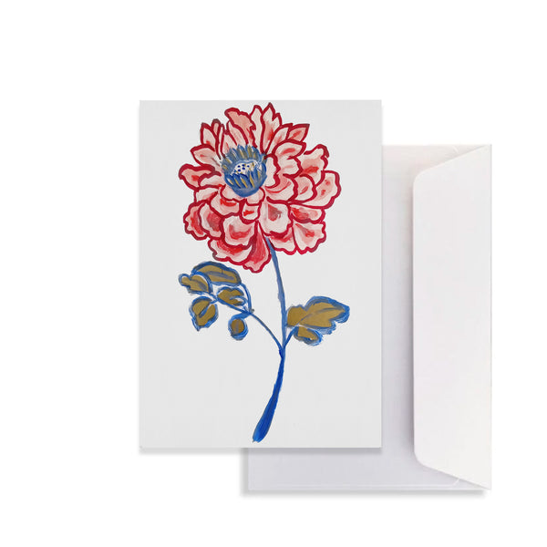 Cards; Folded Hand Painted with Flowers No 1