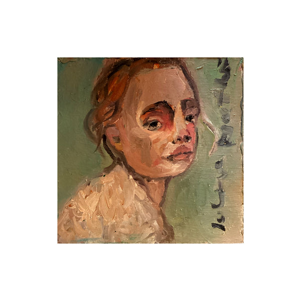 Painting; Mini Portrait no. 172 1by Johanna Barthet