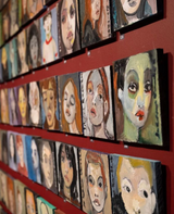 Painting; Mini Portrait n. 97 by Johanna Barthet