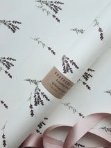 SET OF 3 pieces LAVANDER pure white wrapping paper