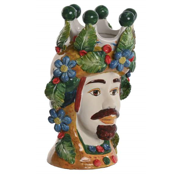 Moor Head Vase - Male