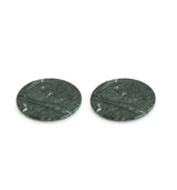 Pair of Marble Coasters - green