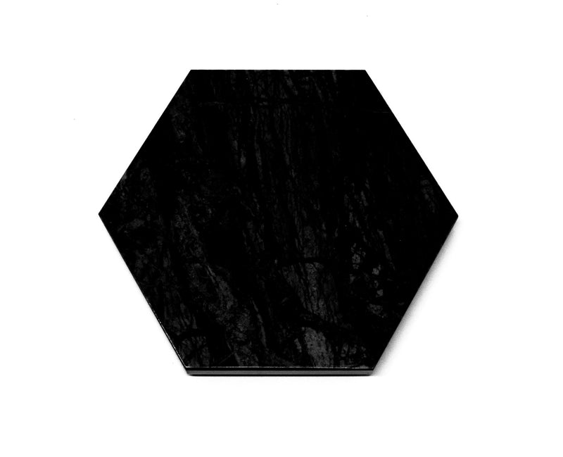 Hexagonal Serving Plate Black