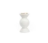 Short marble rounded candle holder