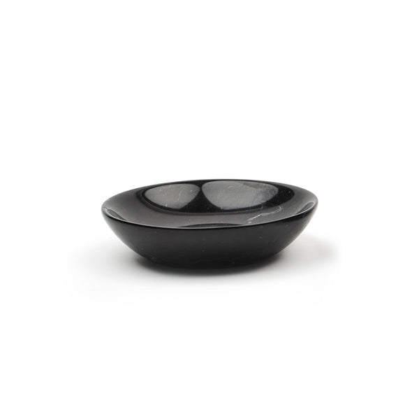 Fruit Bowl in Black Marble (round)