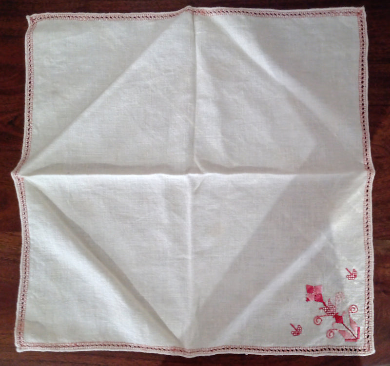 Vintage Collection; Set of 12 Embroidered Cotton Napkins