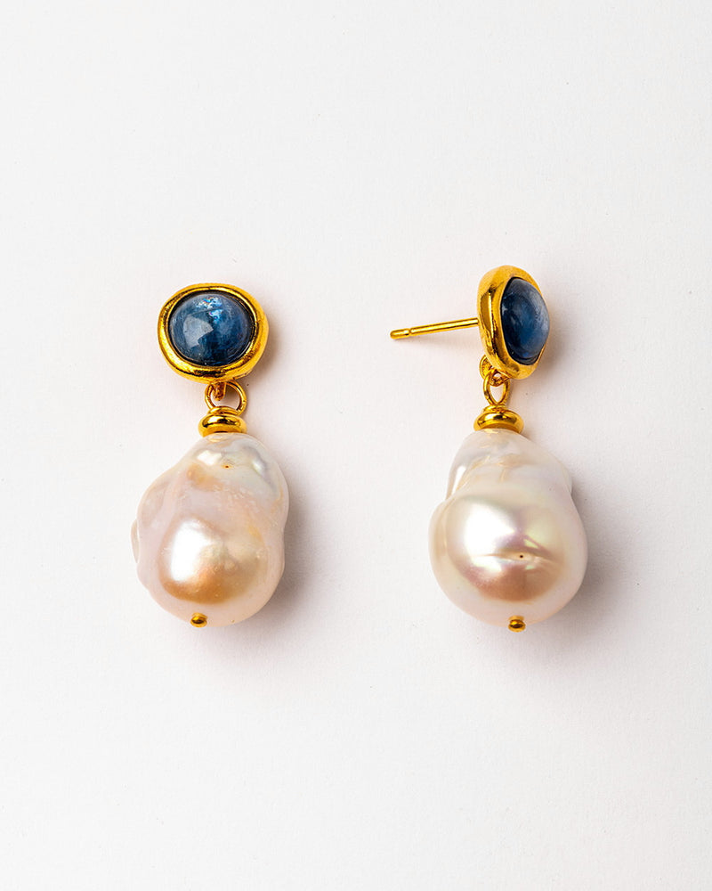 Earrings with Freshwater Pearl - Handmade