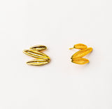 Earrings - Leafs Gold Plated Handmade