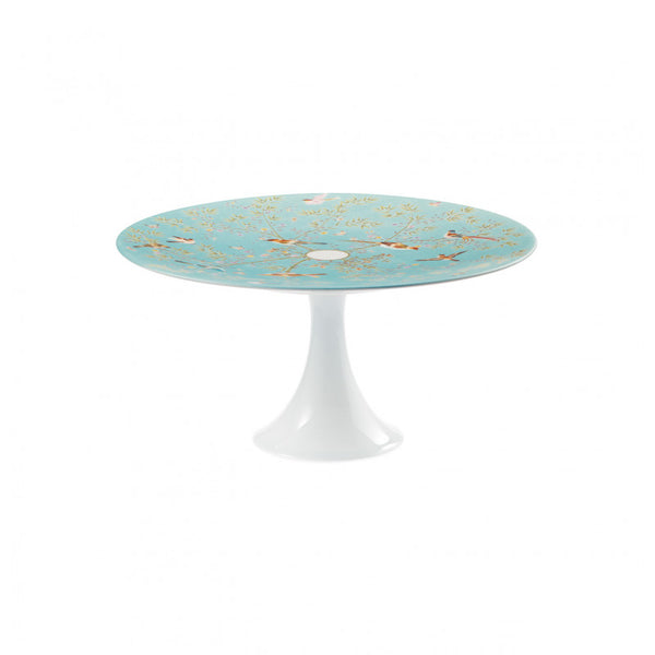 Petit Cake stand Paradis Fond Turquoise 22 Cm