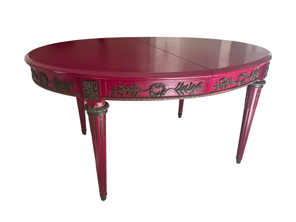 Vintage Collection;  Oval Pink Table