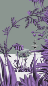 Cake Plate with Dome in Stainless Steel, Sage