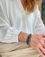Links Bracelet With Hematite