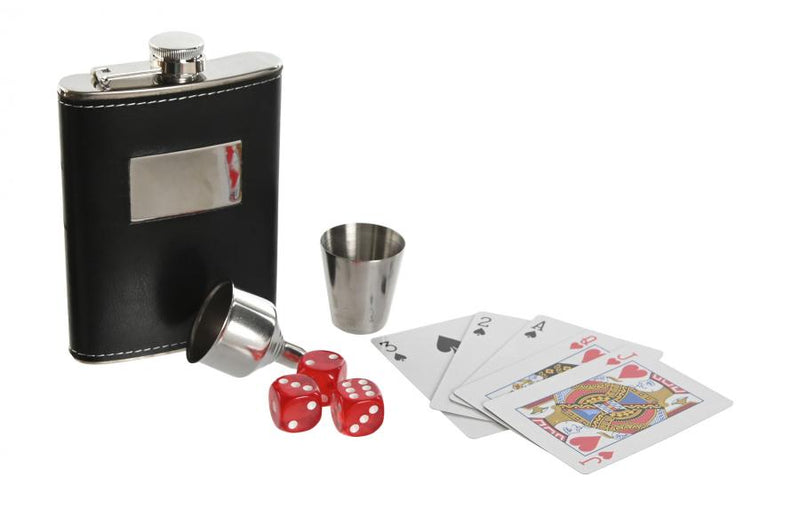 Game Set with Flask (6 piece set)