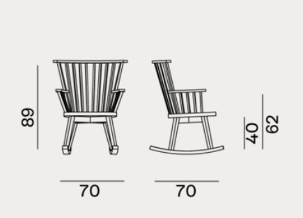 RockingChair29 - Indoor Gervasoni Gray Collection