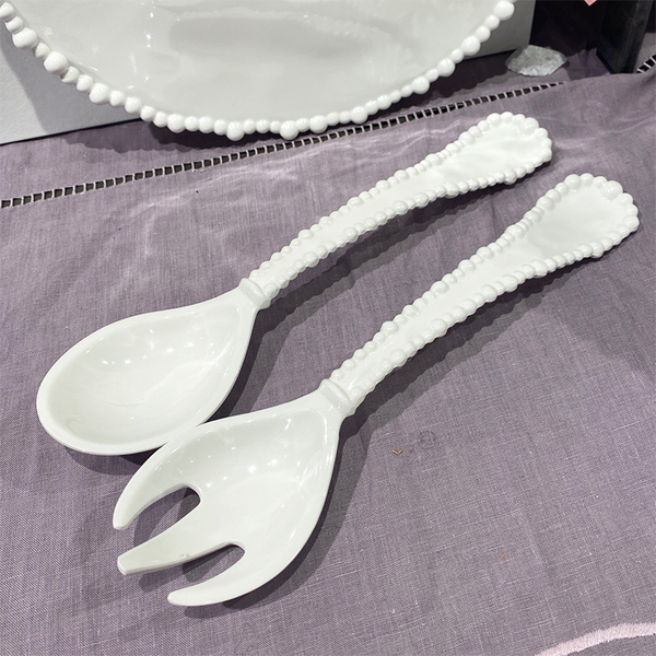 Salad Servers - Melamine White - Joke Collection