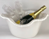 Champagne Bucket in Melamine, White - Joke Collection