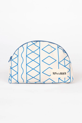 Pouch in White and Blue