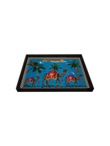Rectangular Tray, Flying Tiger Blue, Small - Ortigia