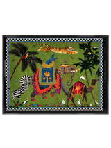 Rectangular Tray, Flying Tiger Green, Grandissimo - Ortigia