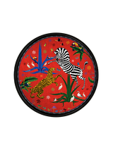 Round Tray, Jungle, Red - Ortigia