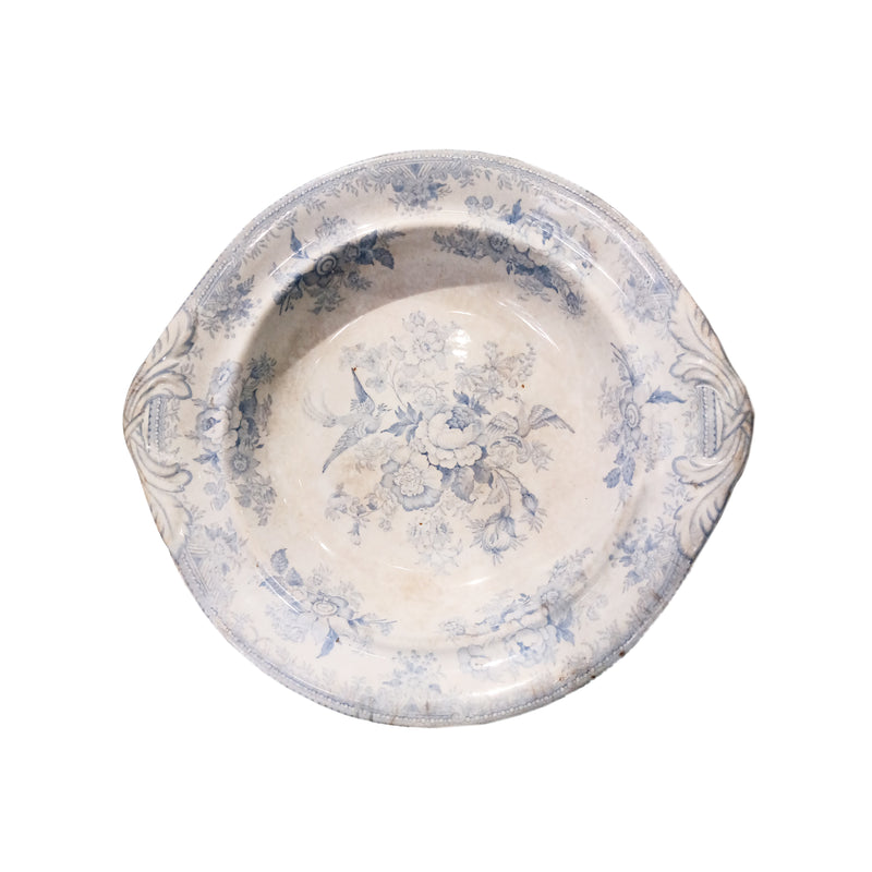 Baby Blue & White Vintage Plate