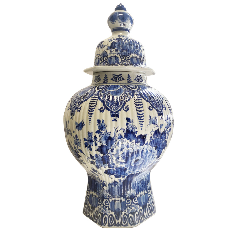 Vintage Blue & White ceramic Ginger Jar