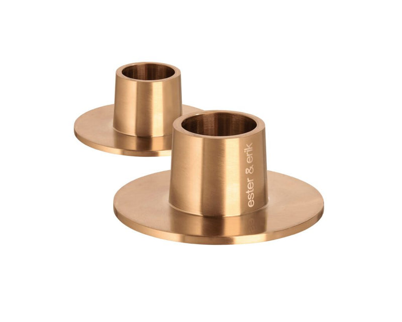 Candle Holders in Rose Gold