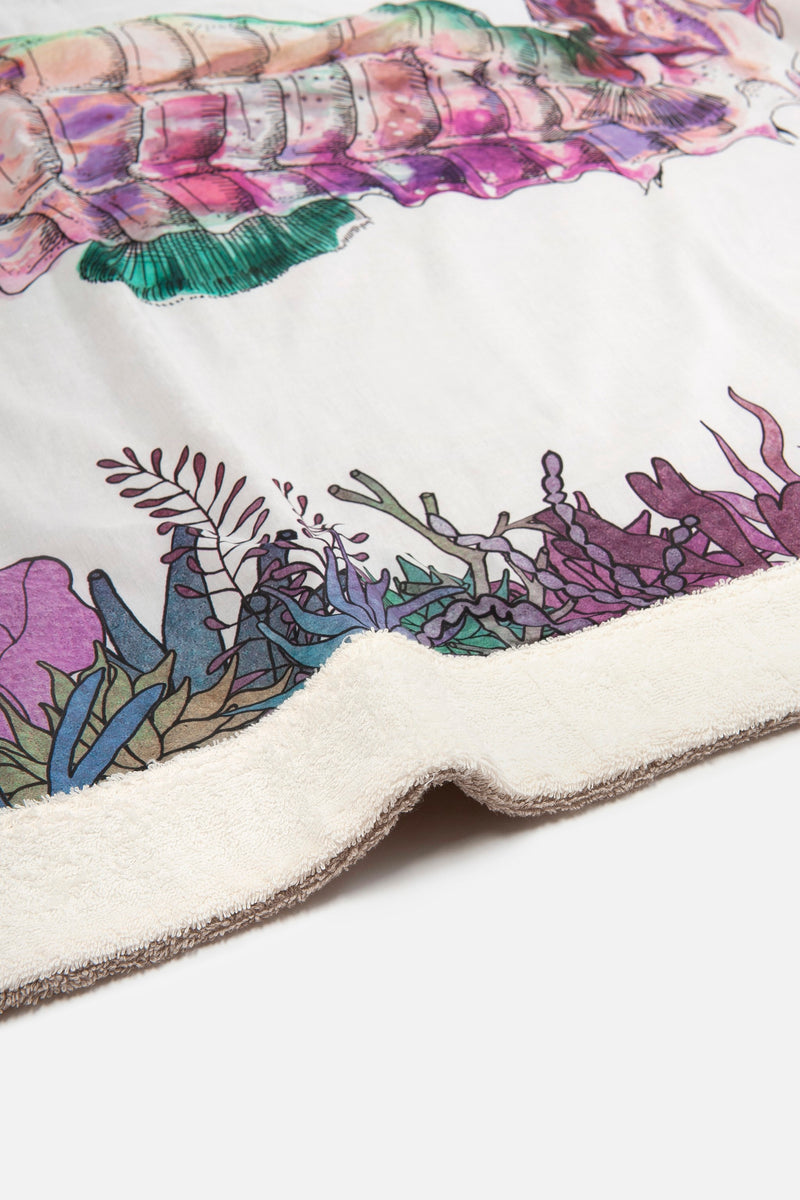 Beach Towel - WWF Seahorse Ecru Signature