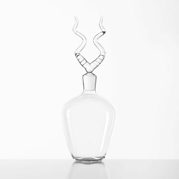 Glass Bottle 'Antelope' - Atelier Crestani Collection