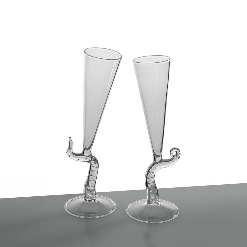 Polpo Collection; Flutes (pair) 'Tentacle'