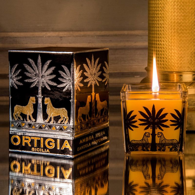 Ambra Nera Square Candle