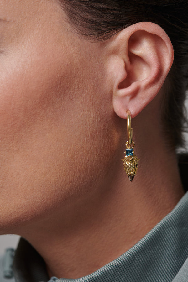 Dendera Collection: 925 silver Earrings with 18K Gold Plating