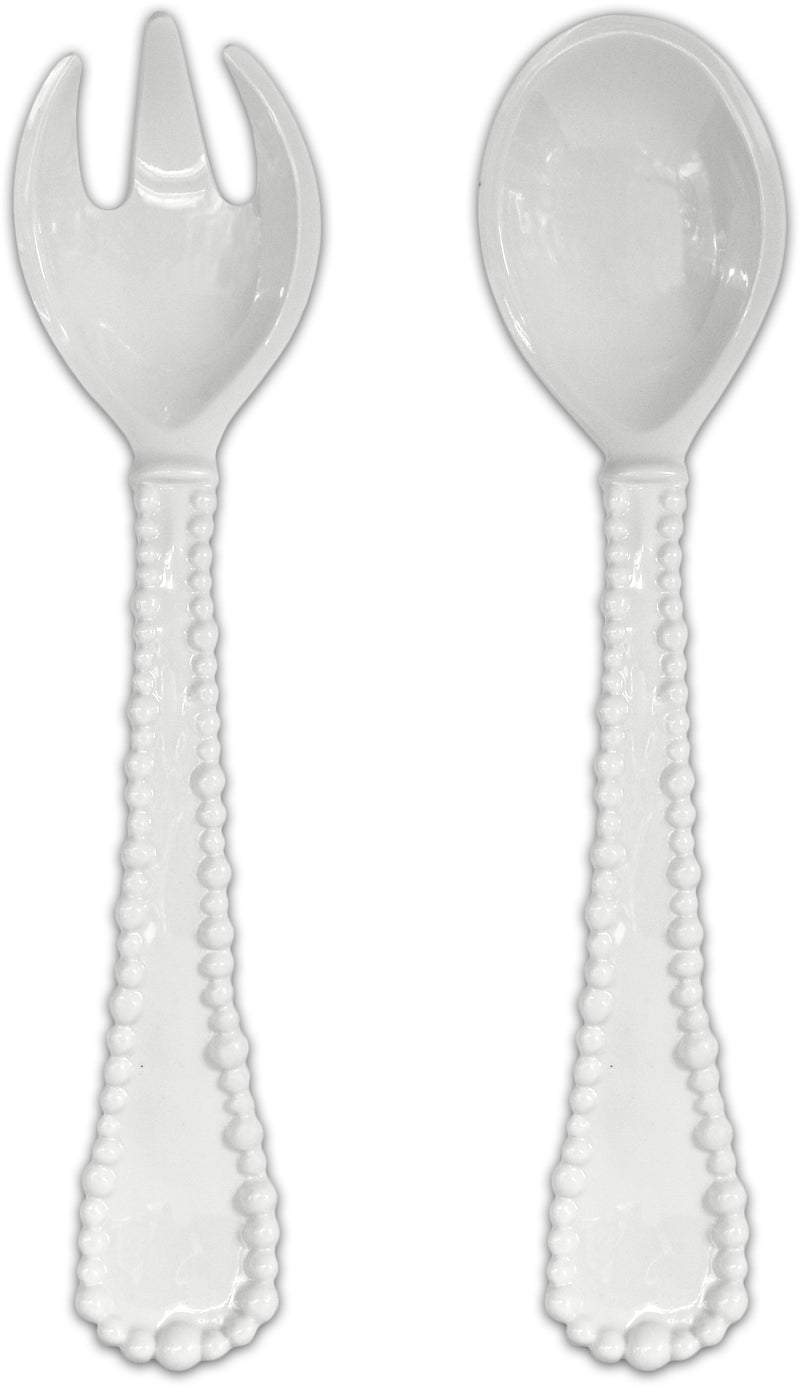 Salad Servers - Melamine White - Joke Collection