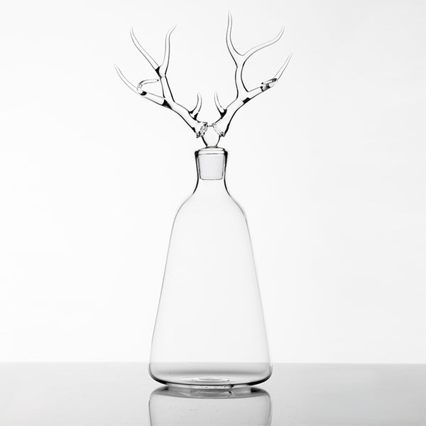 Bottle 'Deer' in Glass
