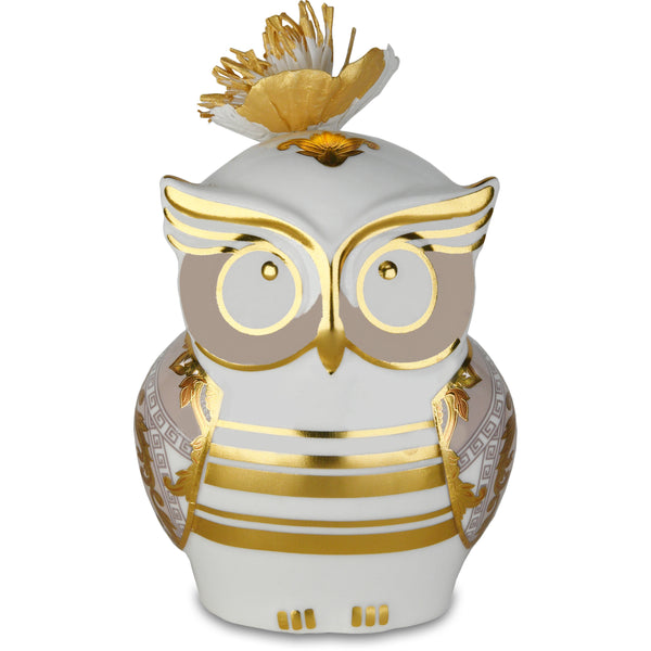 Fragrance Diffuser in Porcelain; Owl- Poudre Chic